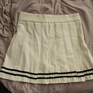 Black and White Mini Skater Skirt
